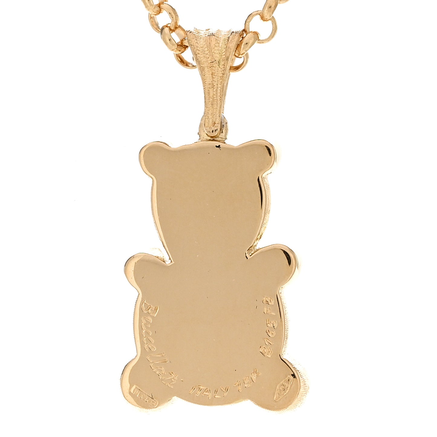 18K Yellow Gold Diamond Bubu Necklace