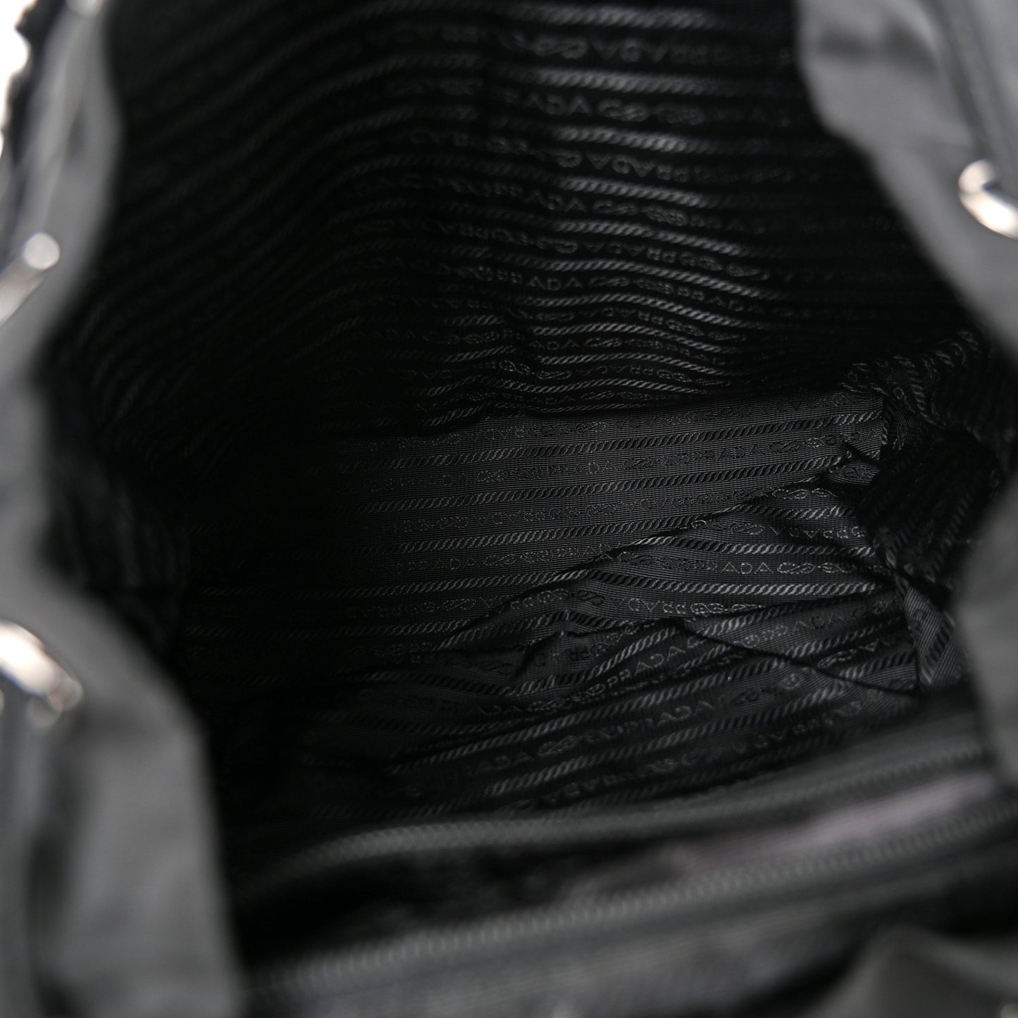 Tessuto Nylon Saffiano Medium Backpack Black