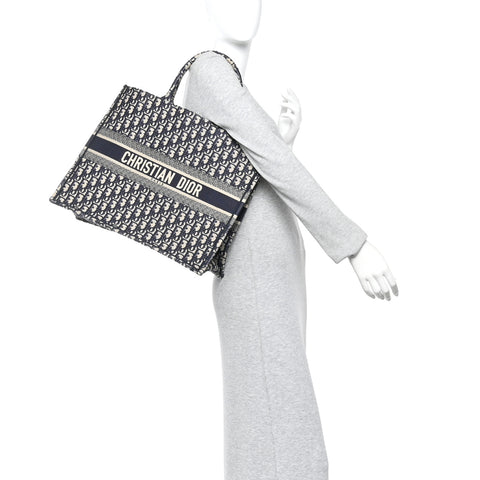 Oblique Large Book Tote Blue Multicolor