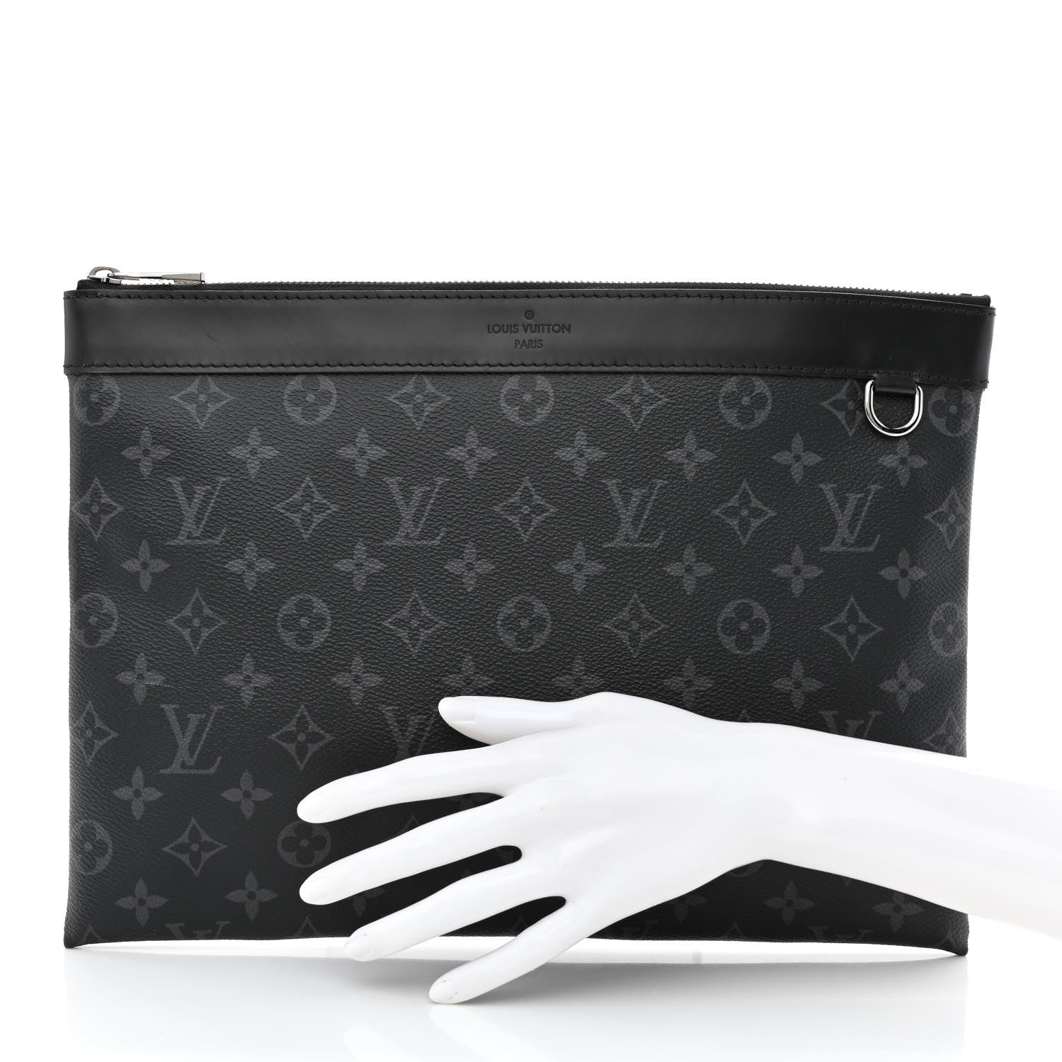 Louis Vuitton Monogram Eclipse Discovery Pochette GM 2 of 10