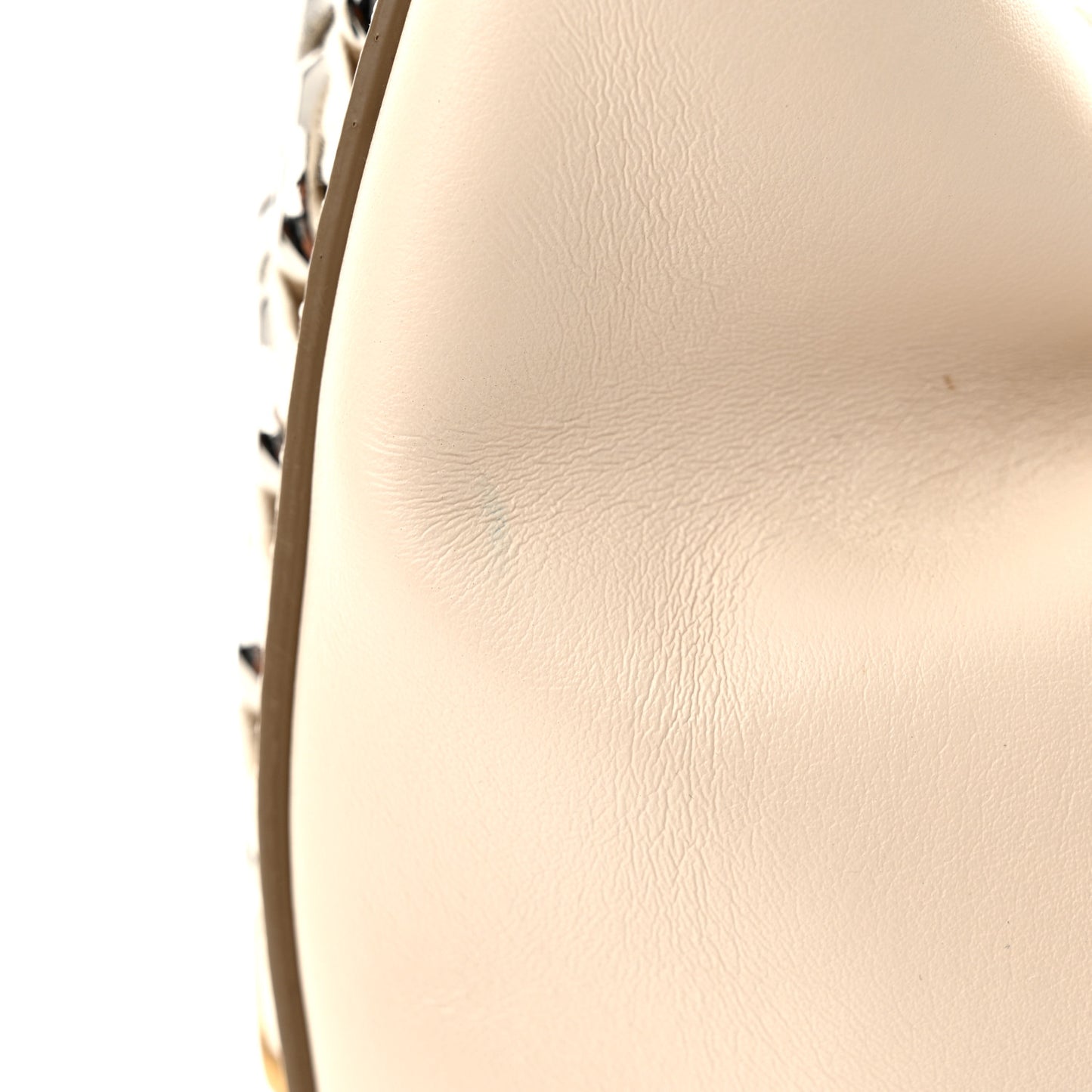 Eco Alter Nappa Frayme Small Zipit Shoulder Bag Pure White