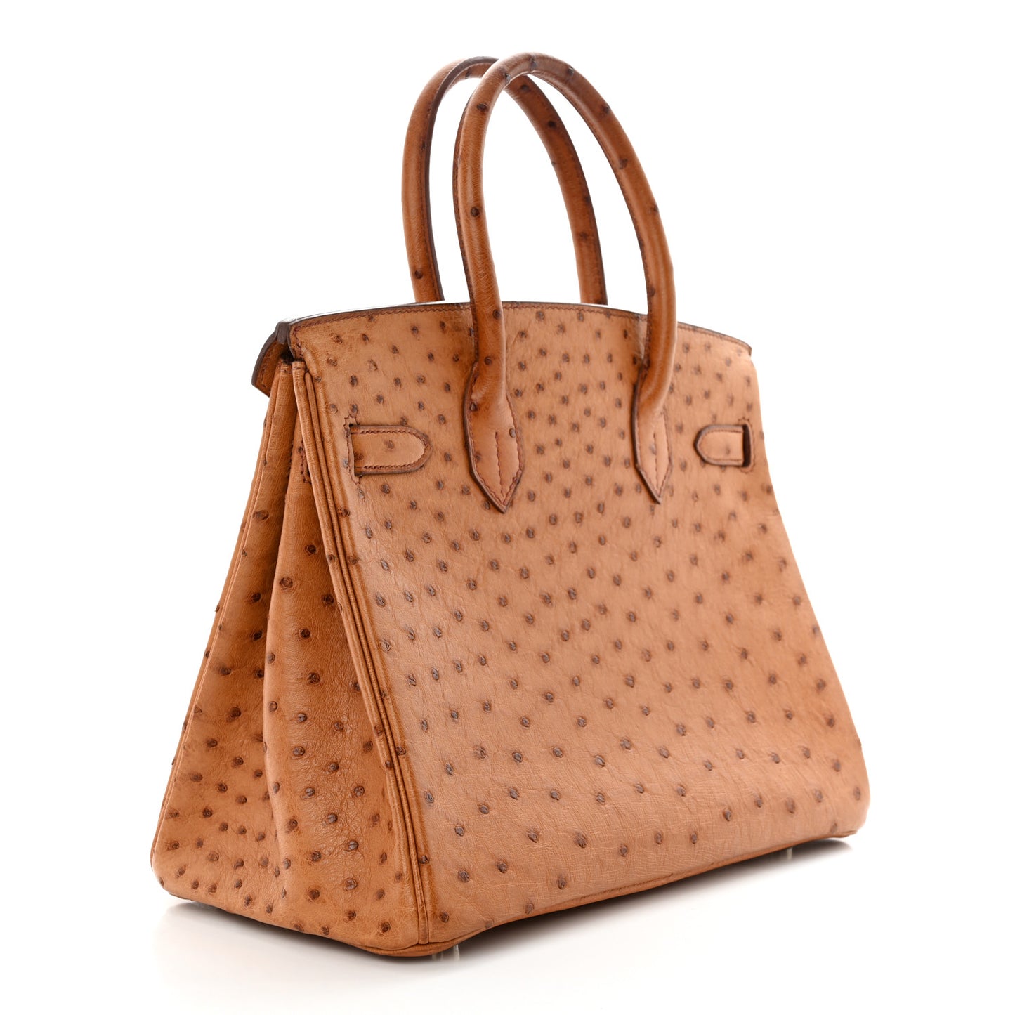Ostrich Birkin 30 Gold
