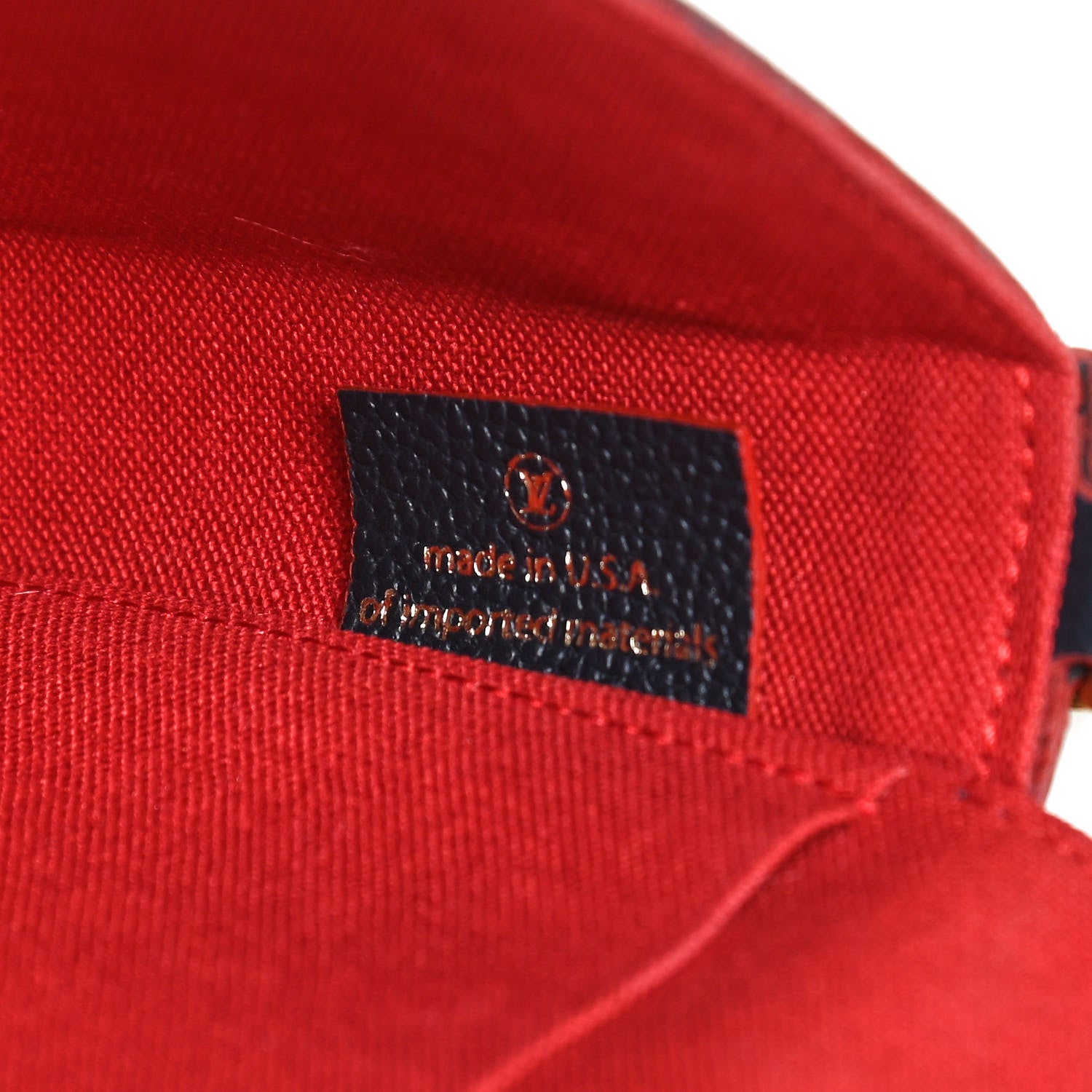 Louis Vuitton Empreinte Pochette Felicie Chain Wallet Marine Rouge 7 of 12