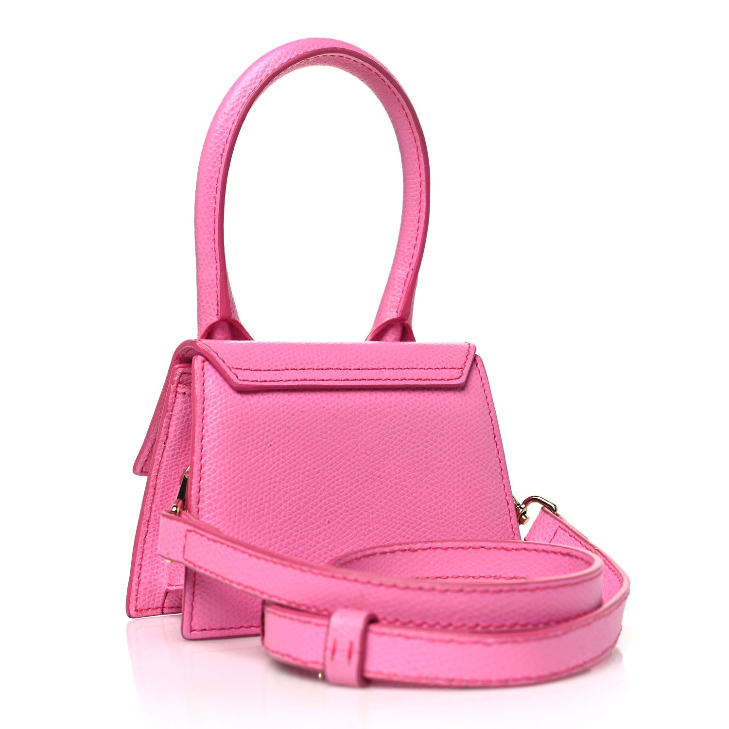 Jacquemus Grained Calfskin Le Chiquito Pink 3 of 10