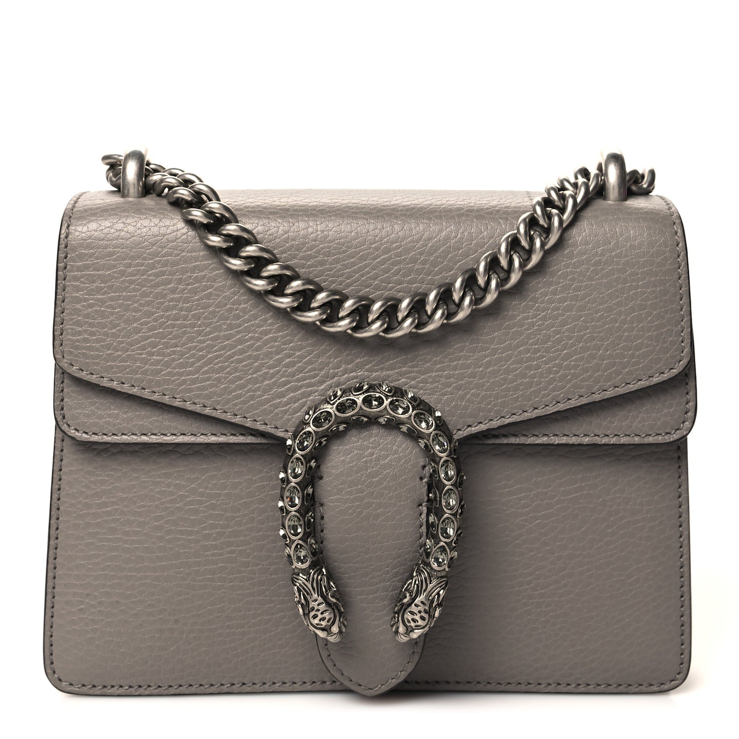 Calfskin Mini Dionysus Shoulder Bag Dusty Grey