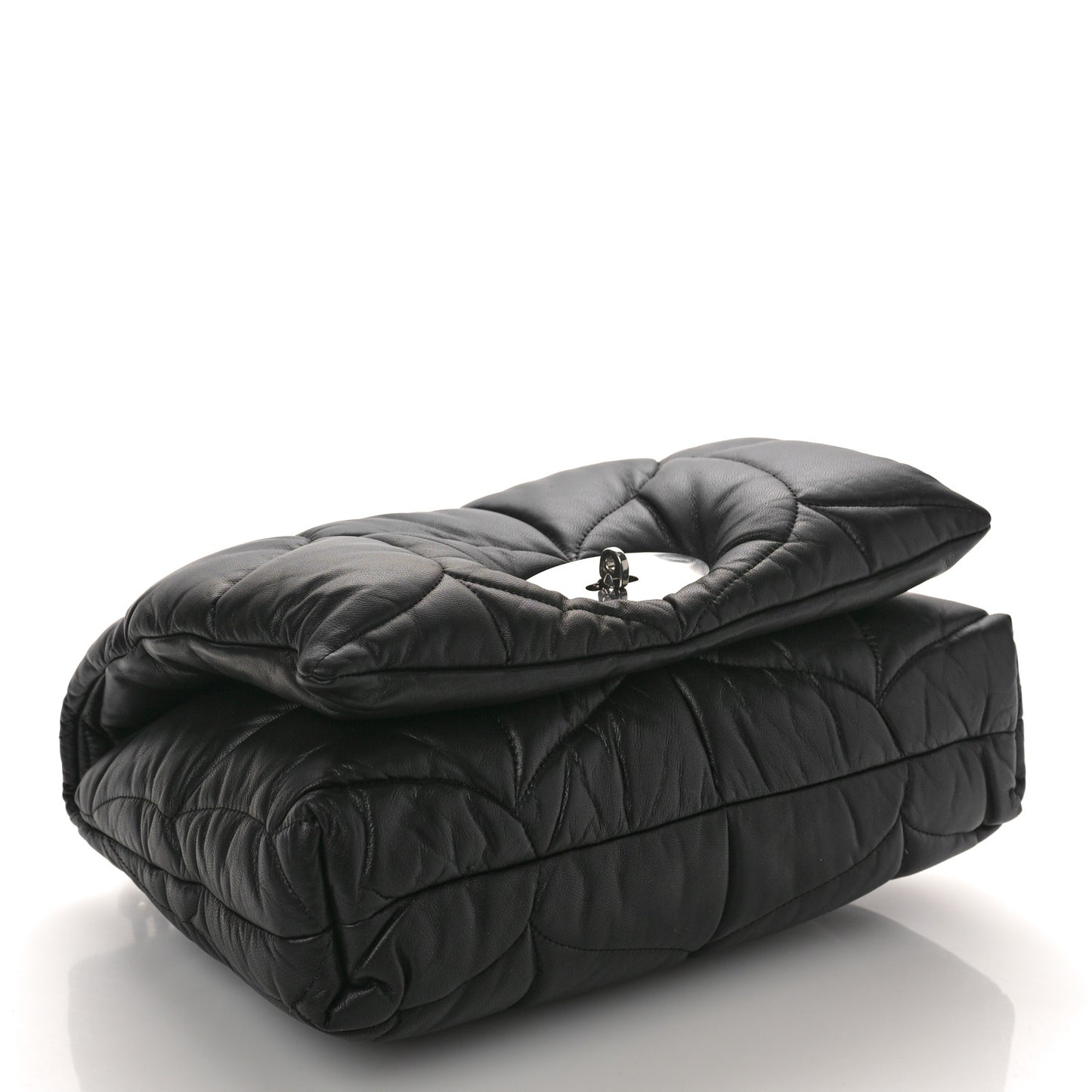 Nappa Pillow Quilted Softie Bag Black