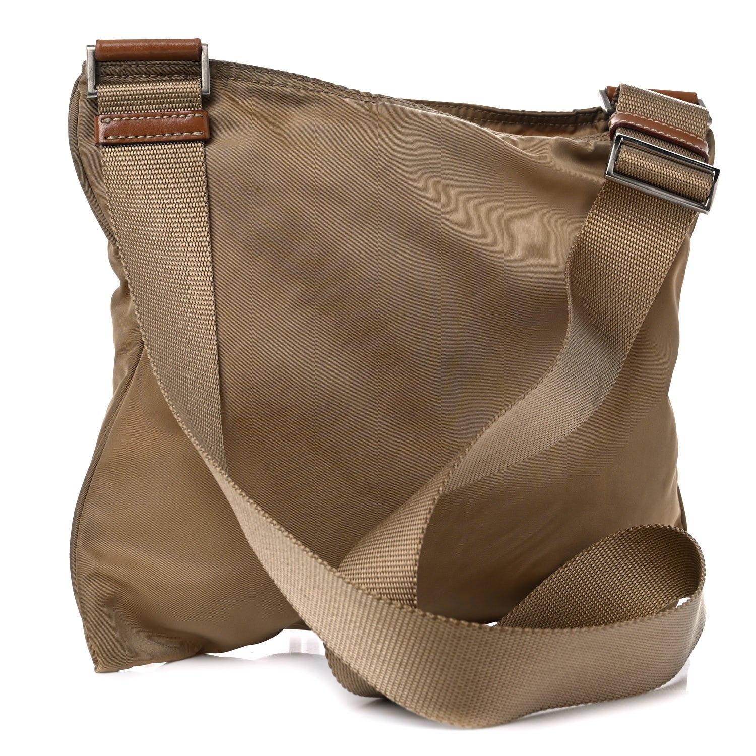 Prada Nylon Vela Flat Messenger Bag Tabacco 2 of 17