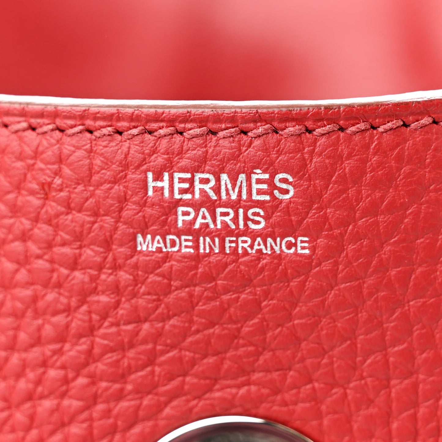 Taurillon Clemence Lindy 34 Rouge Garance