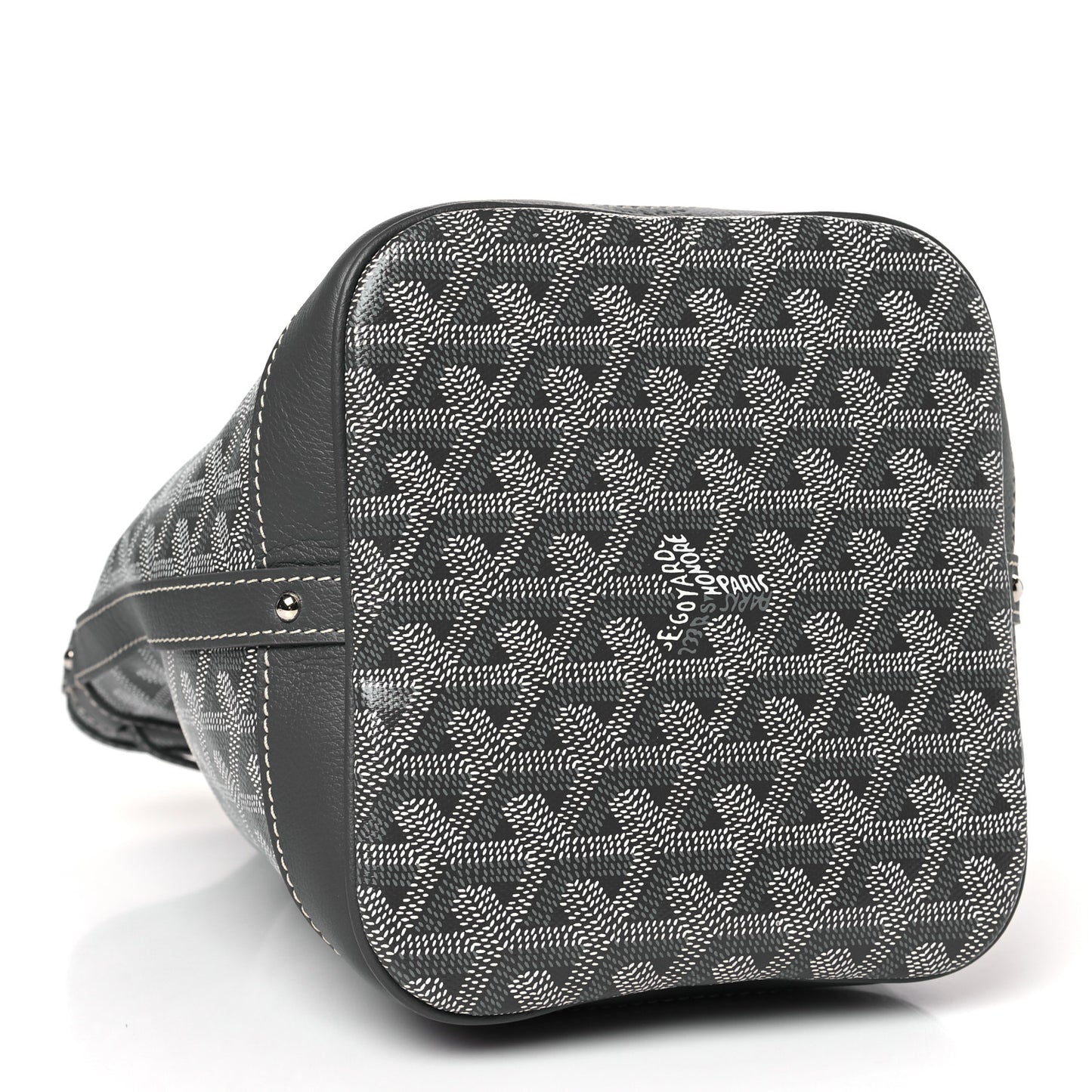 Goyardine Petit Flot Bucket Bag PM Grey