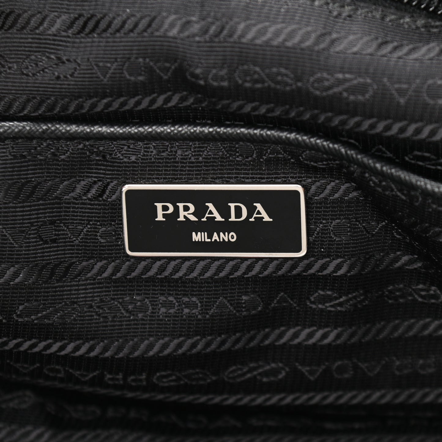 Tessuto Nylon Saffiano Stampata Backpack Black Dis Rose