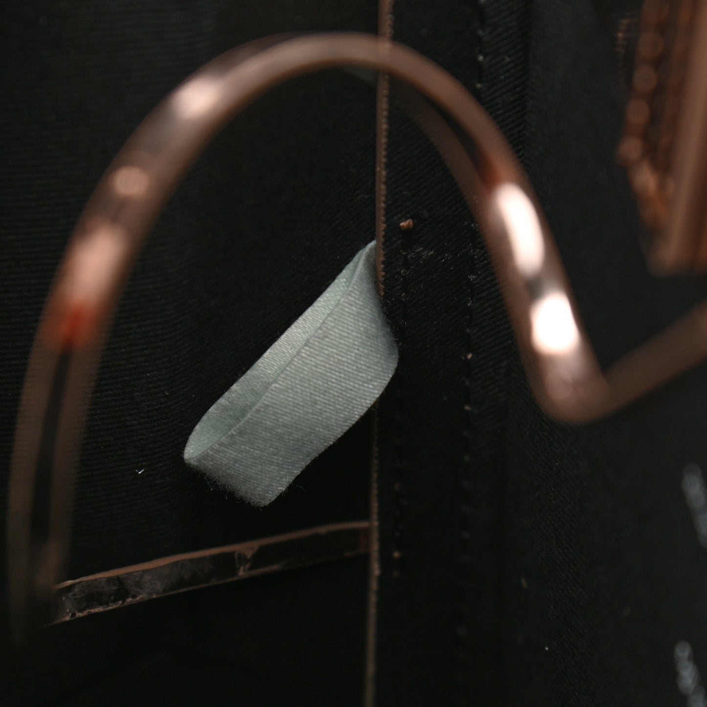 Metallic Patent Mini Box Bag Rose Gold