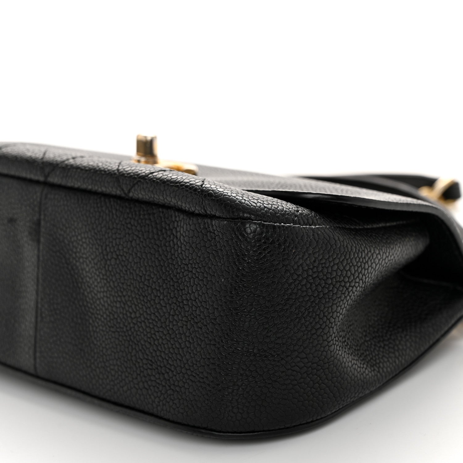 Chanel Caviar Quilted Mini Top Handle Flap Black 10 of 10