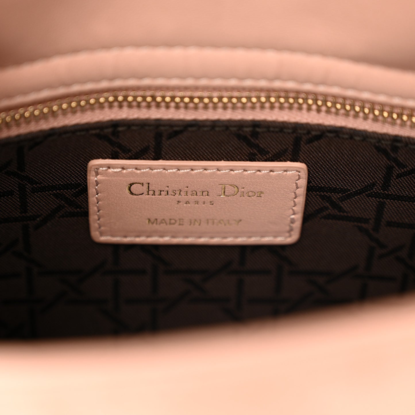 Lambskin Cannage Small My ABC Dior Lady Dior Rose Des Vents