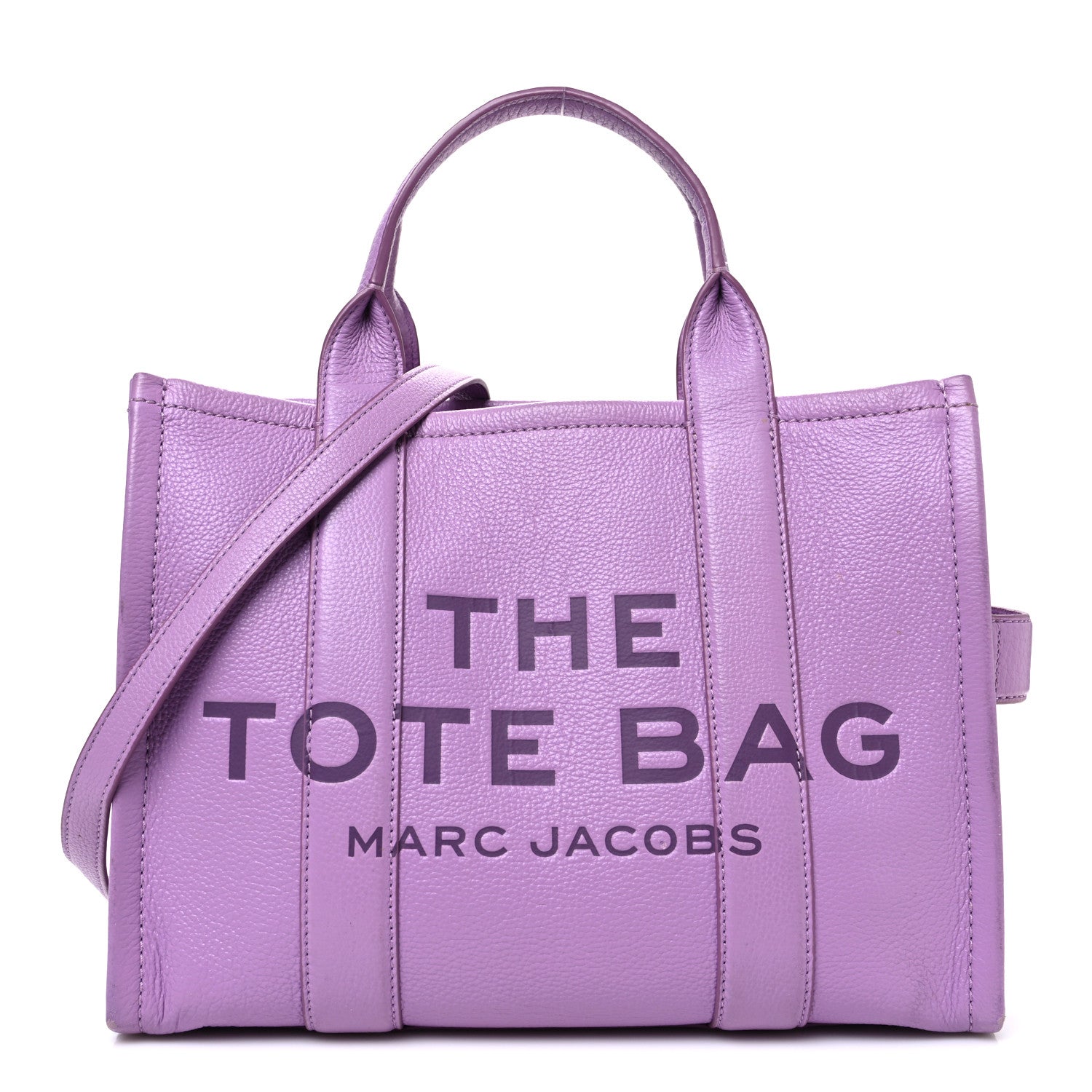 Marc Jacobs Grained Calfskin Medium The Tote Bag Regal Orchid