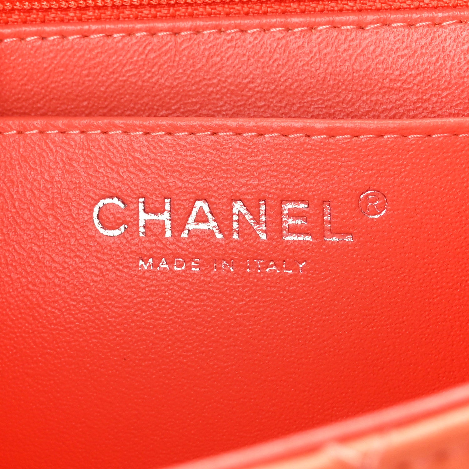 Chanel Lambskin Quilted Mini Rectangular Flap Light Orange 6 of 11