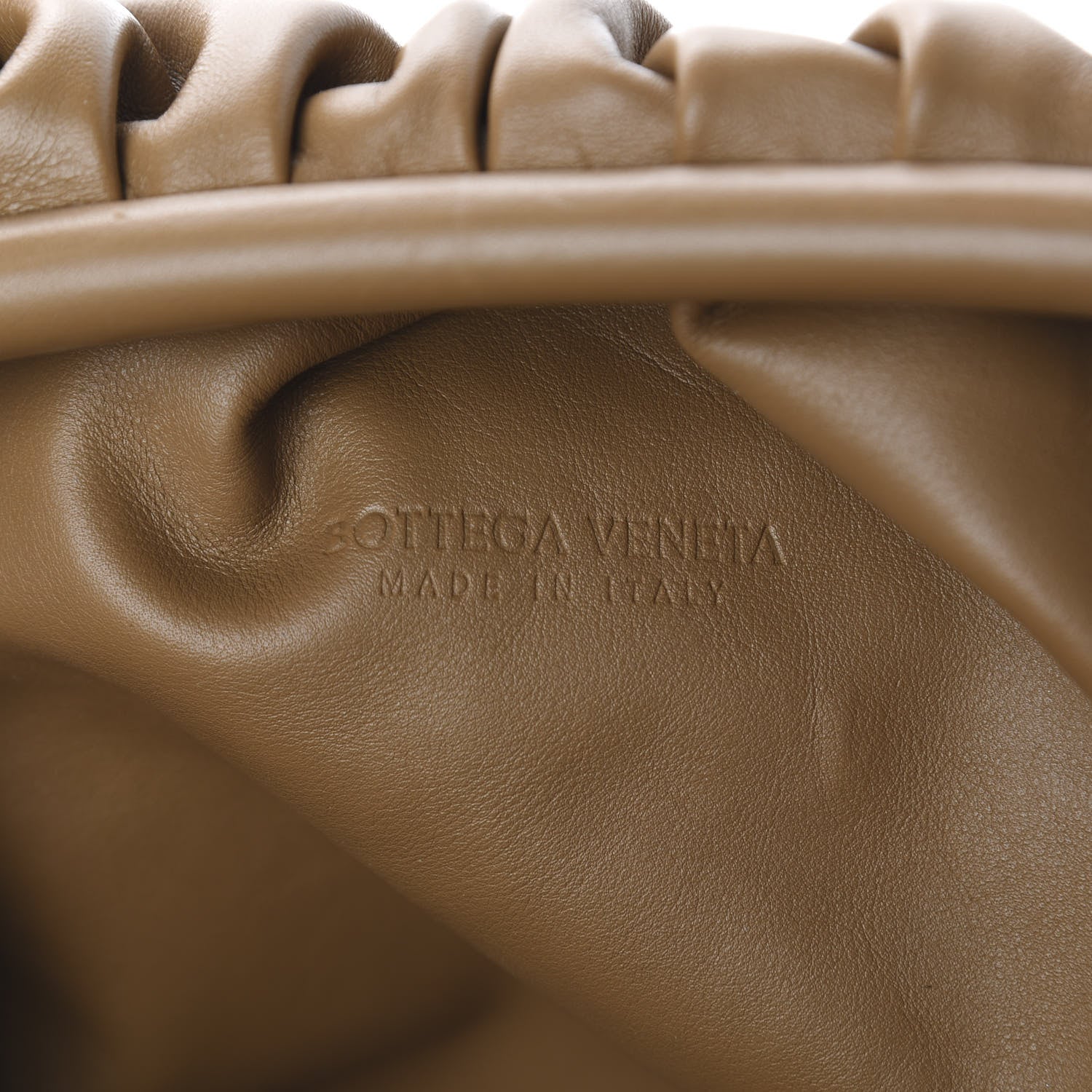 Bottega Veneta Smooth Butter Calf The Pouch Oversized Clutch Cammello 5 of 9