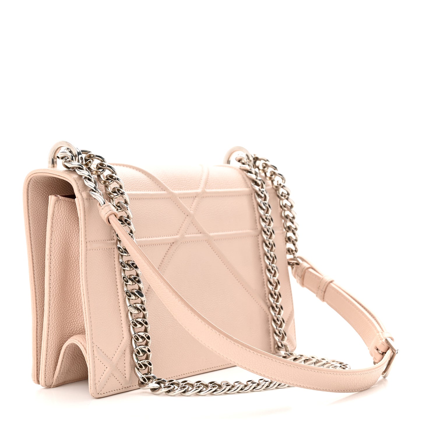 Grained Calfskin Medium Diorama Flap Bag Rose Poudre