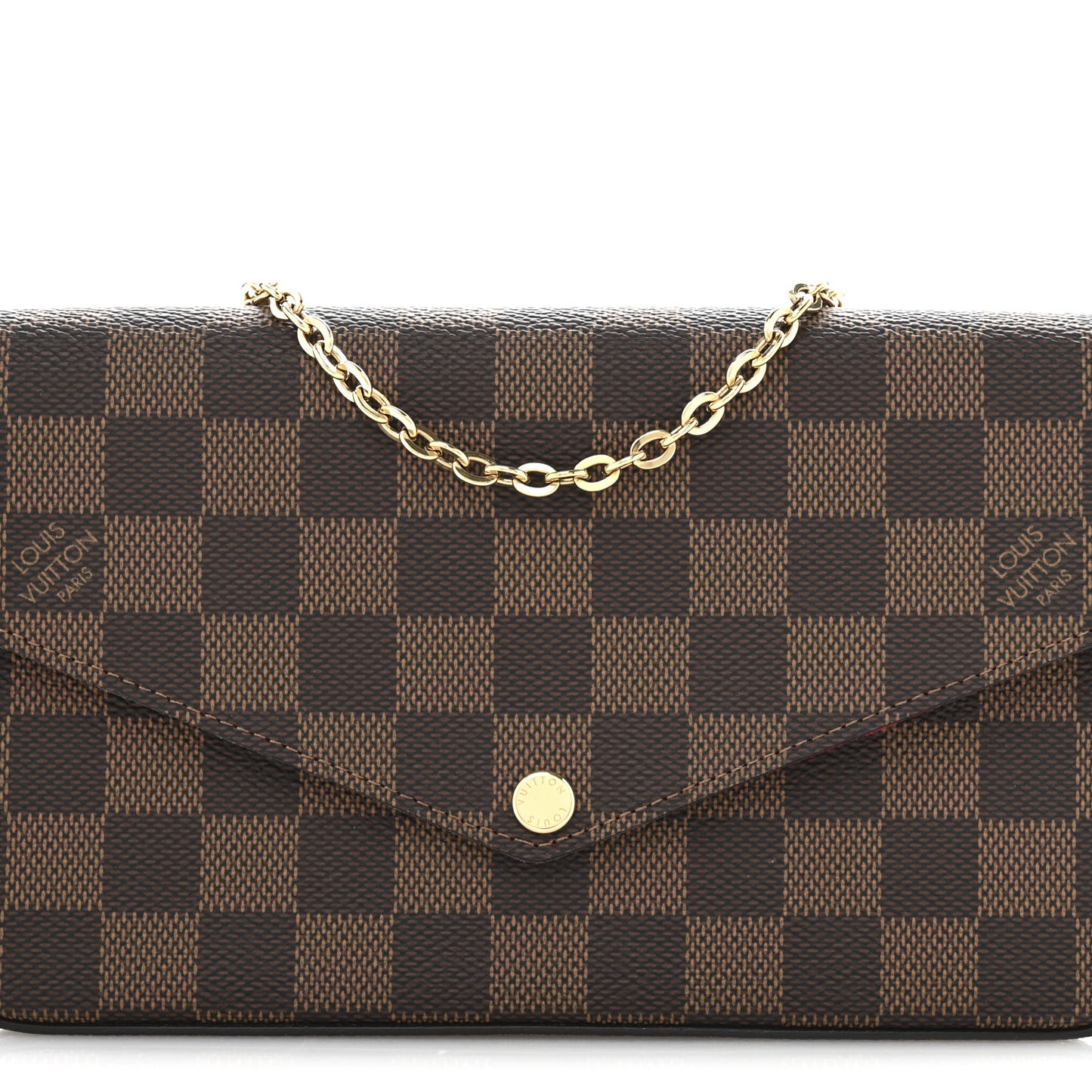Damier Ebene Pochette Felicie Chain Wallet