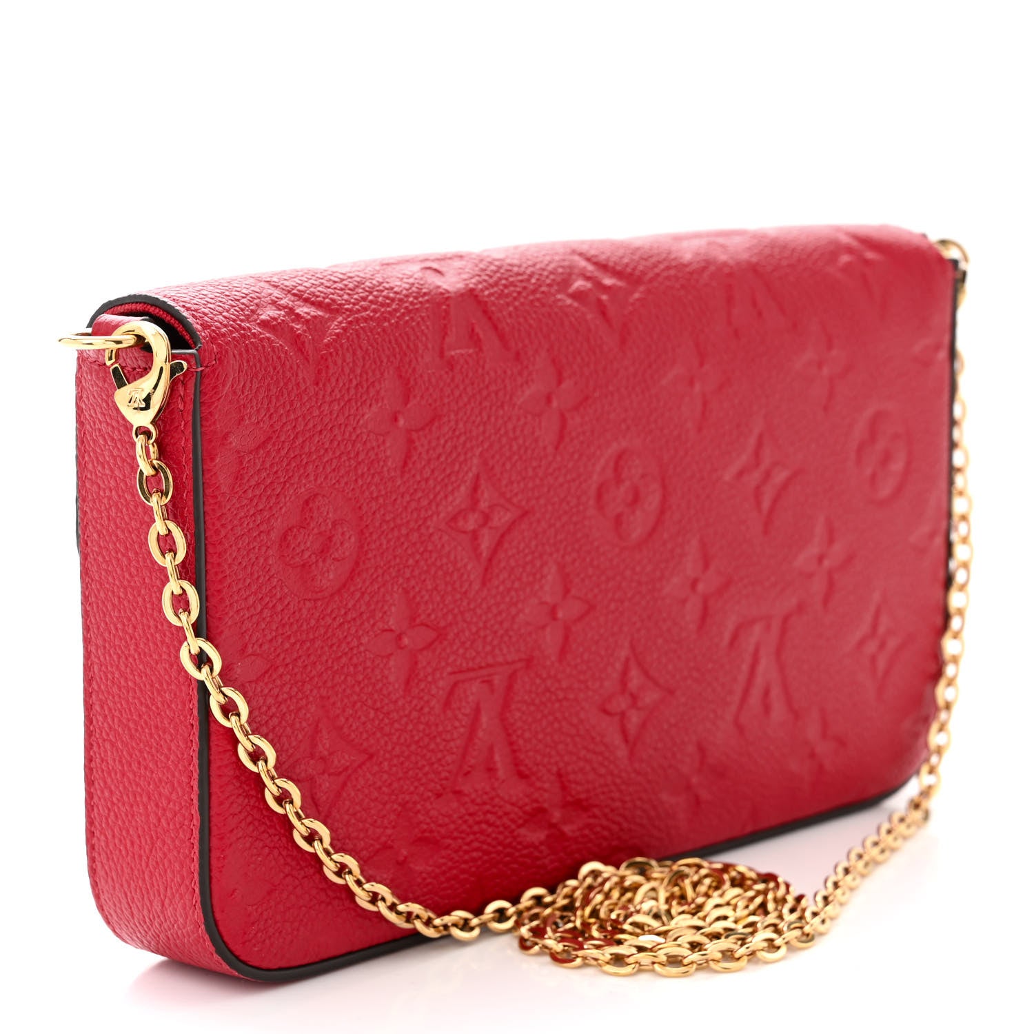 Louis Vuitton Empreinte Pochette Felicie Chain Wallet Cherry 4 of 11