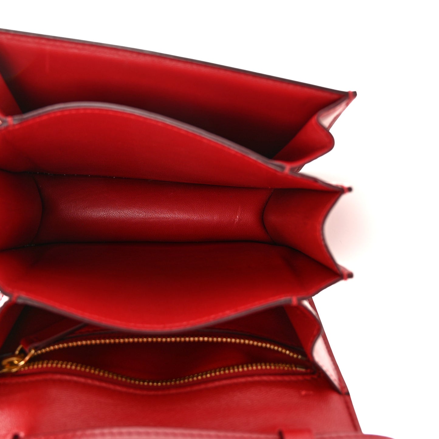 Box Calfskin Small Classic Box Flap Bag Red