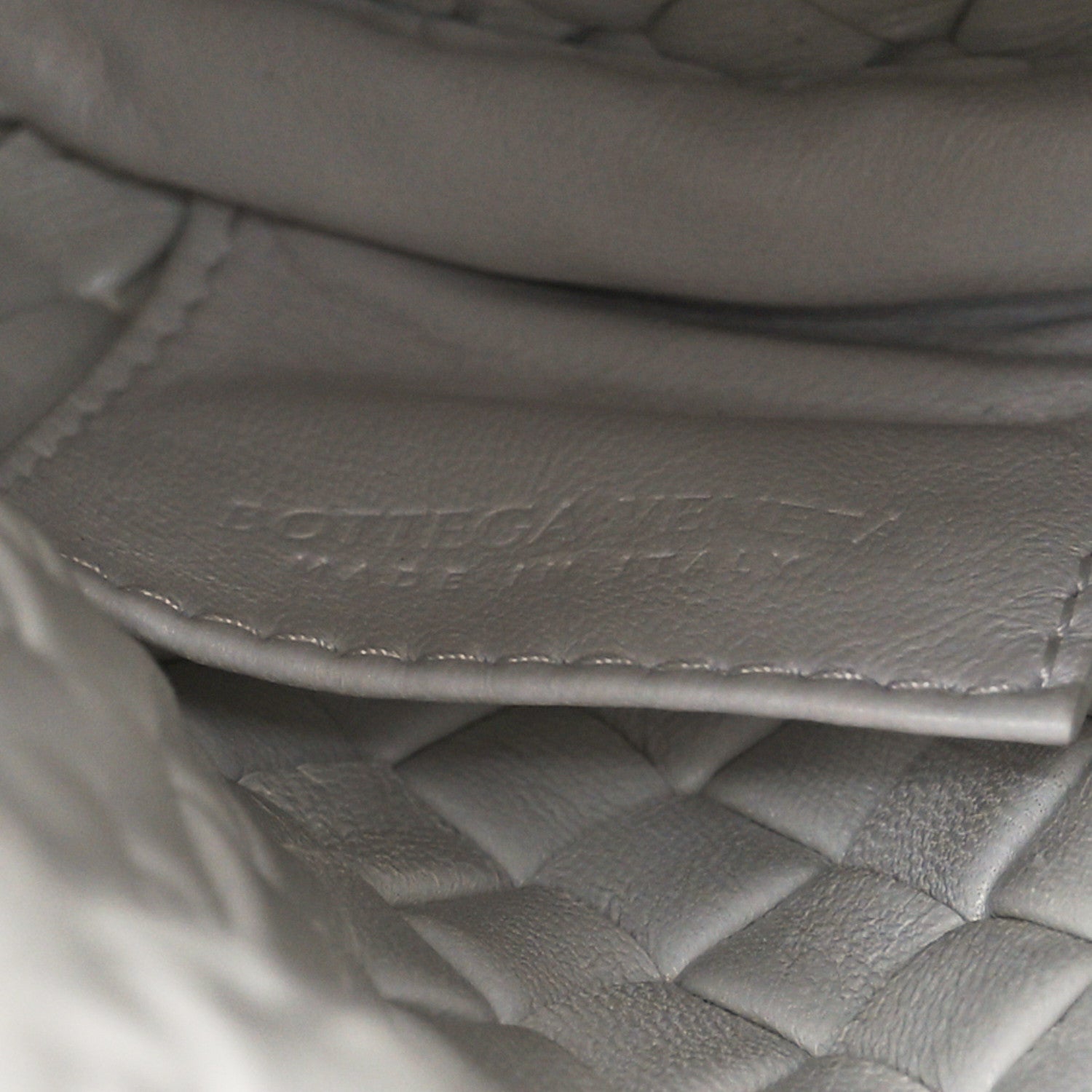 Bottega Veneta Nappa Intrecciato Crisscross Clutch Chalk 6 of 7