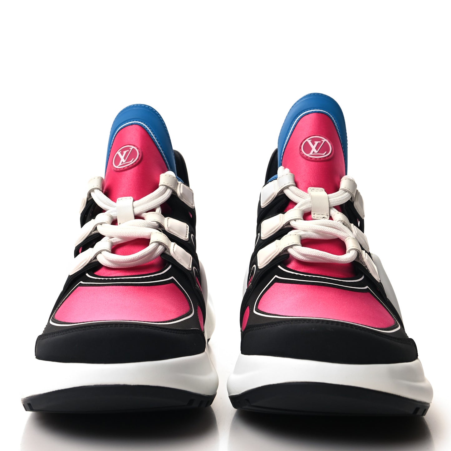 Calfskin Technical Satin LV Archlight Sneakers 39 Rose Pop Pink