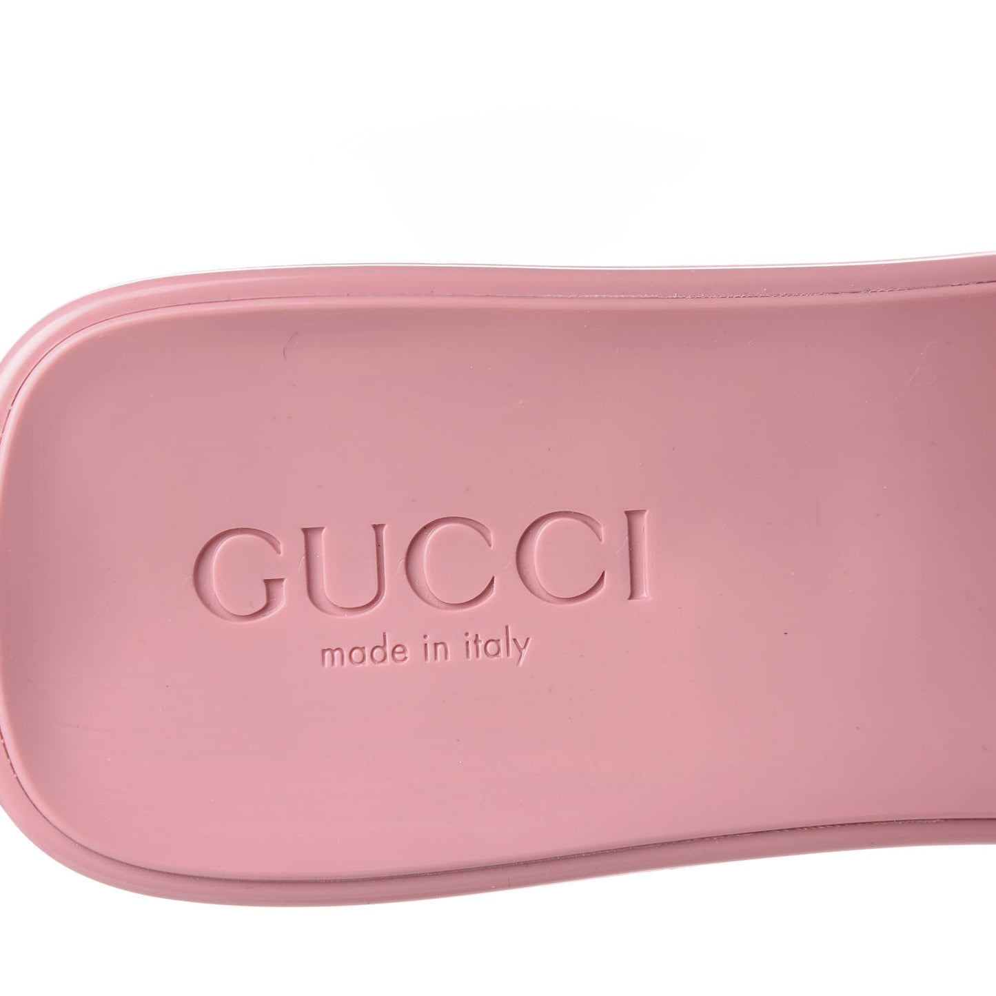 Rubber Gucci Logo Womens Platform 20/60mm Slide Sandals 36 Wild Rose
