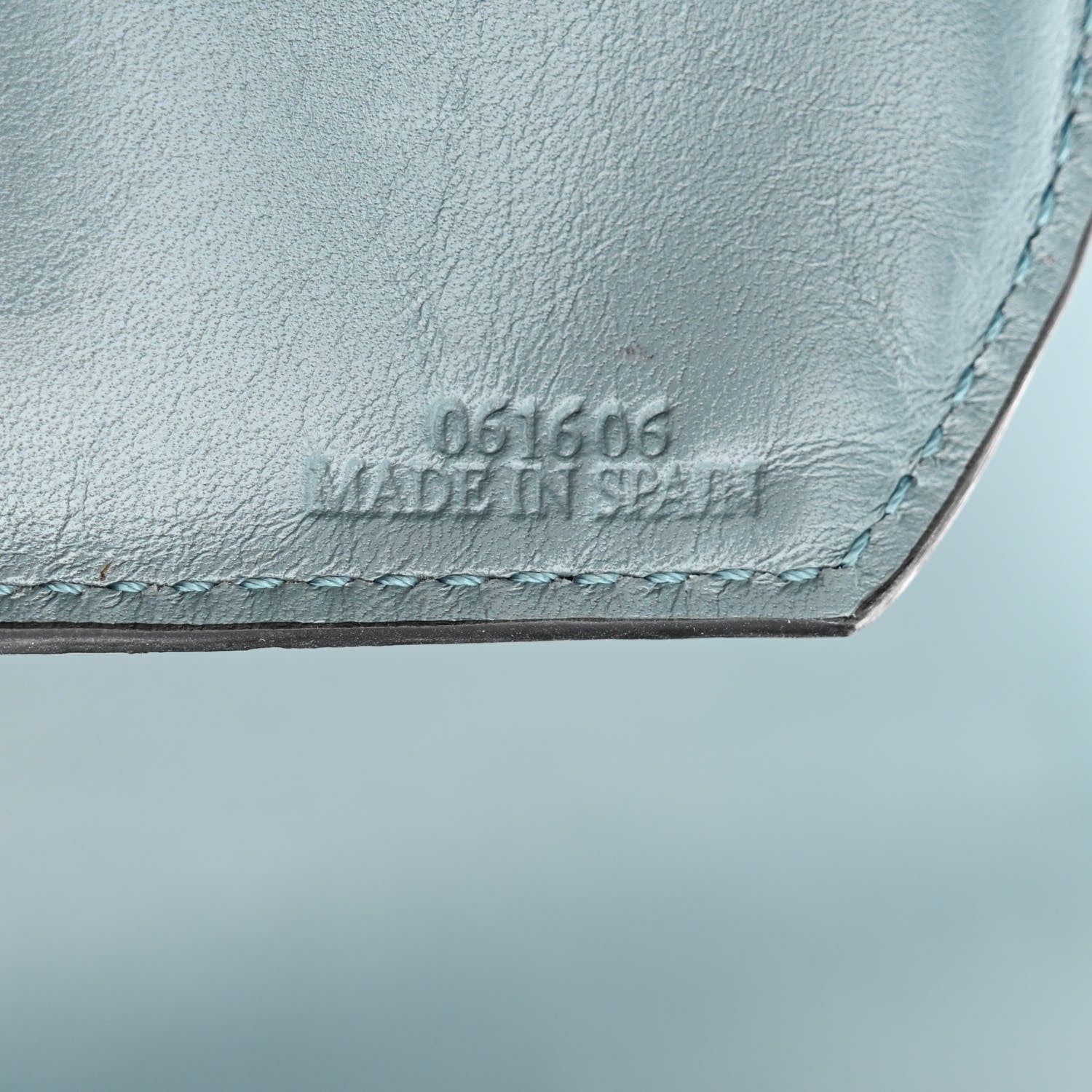 Loewe Calfskin Small Barcelona Shoulder Bag Stone Blue 7 of 15