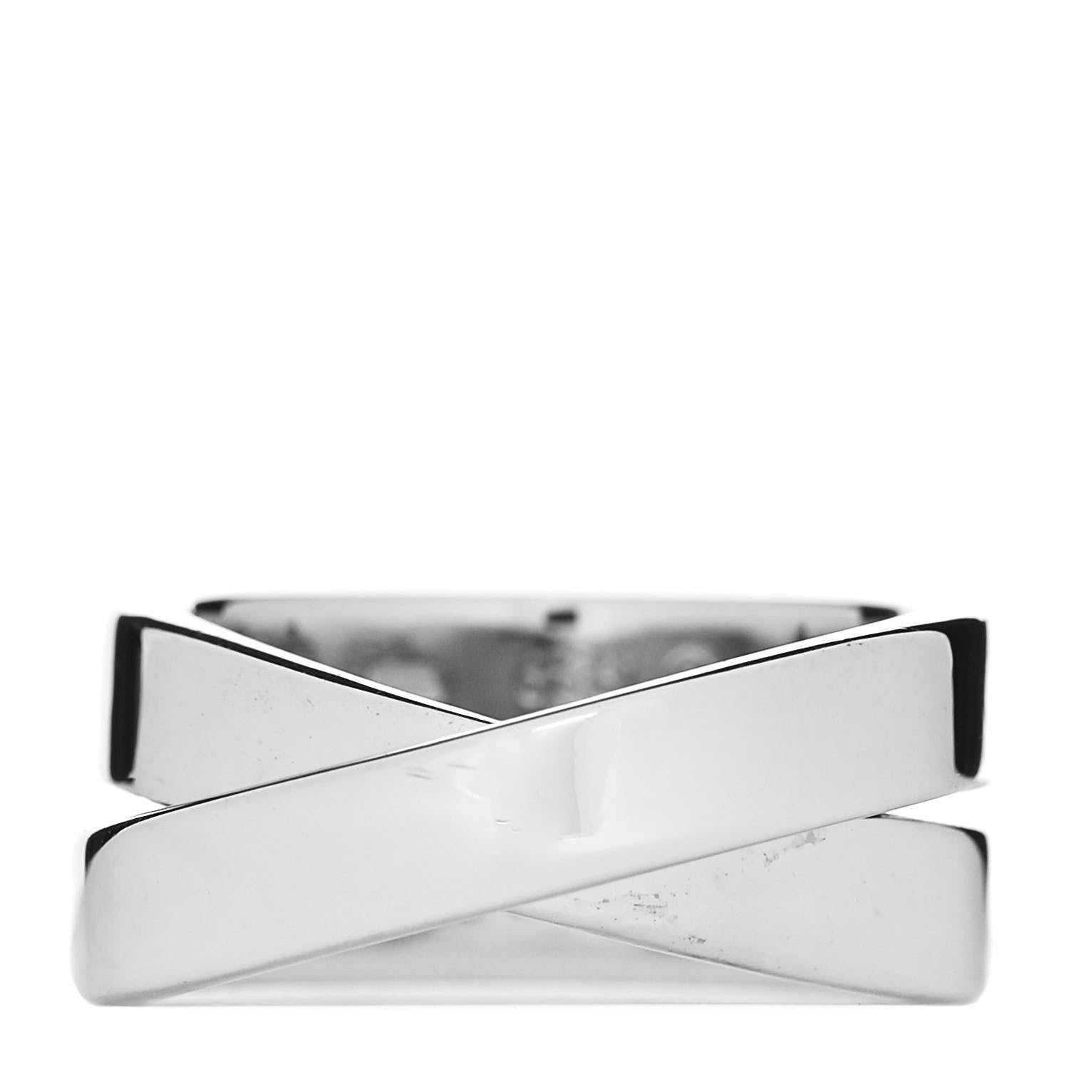 Cartier 18K White Gold 9mm Paris Nouvelle Vague Ring 49 5 1858737 Cartier 18K White Gold 9mm Paris Nouvelle Vague Ring 49 5 1858737
