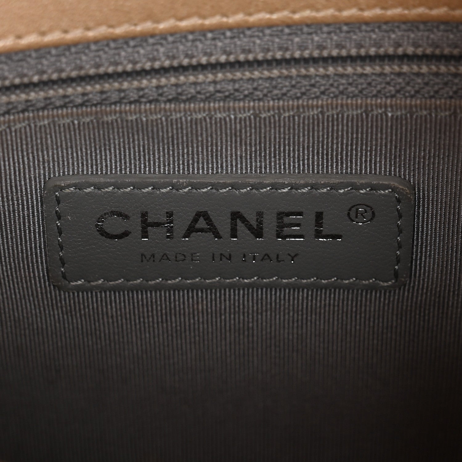 Chanel Iridescent Patent Quilted Medium Coco Boy Flap Beige 6 of 12