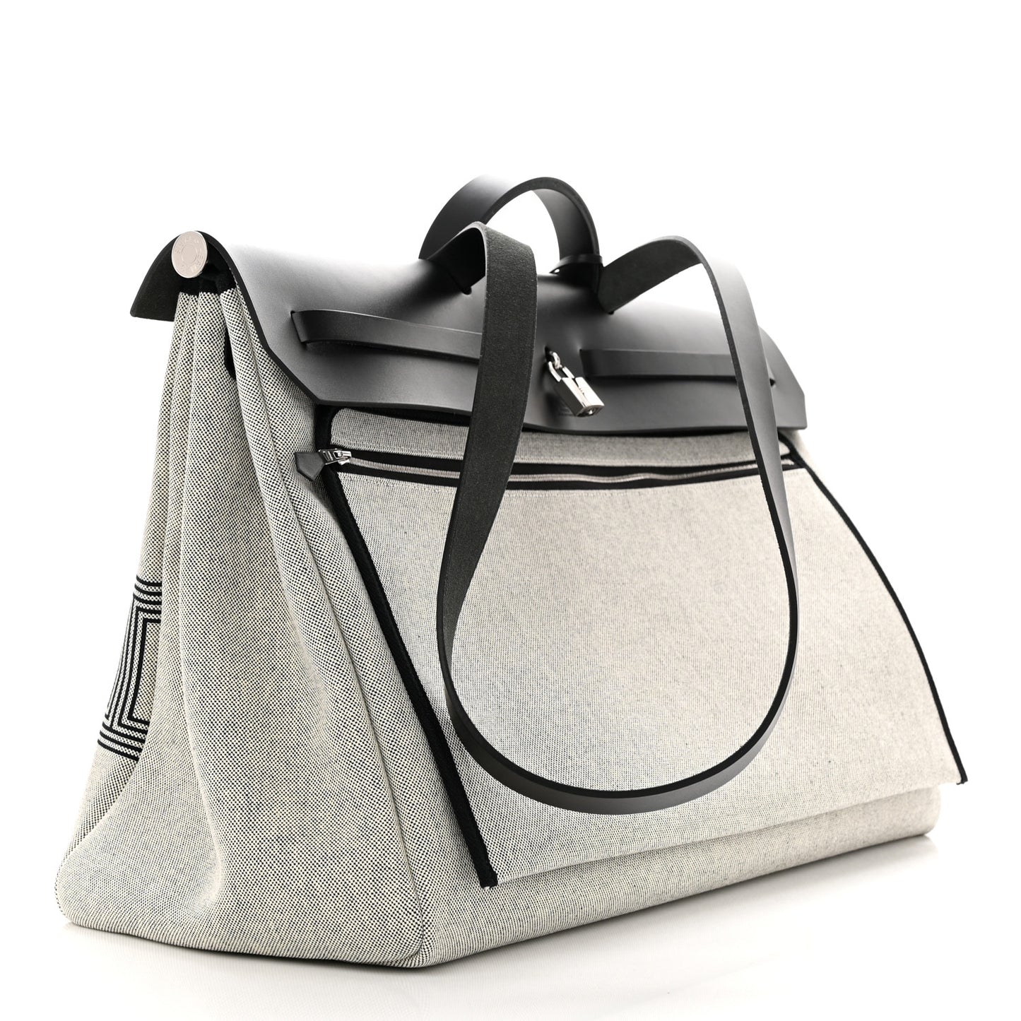H Plume Canvas Vache Hunter Circuit Herbag Cabin Zip Retourne 50 Black Ecru