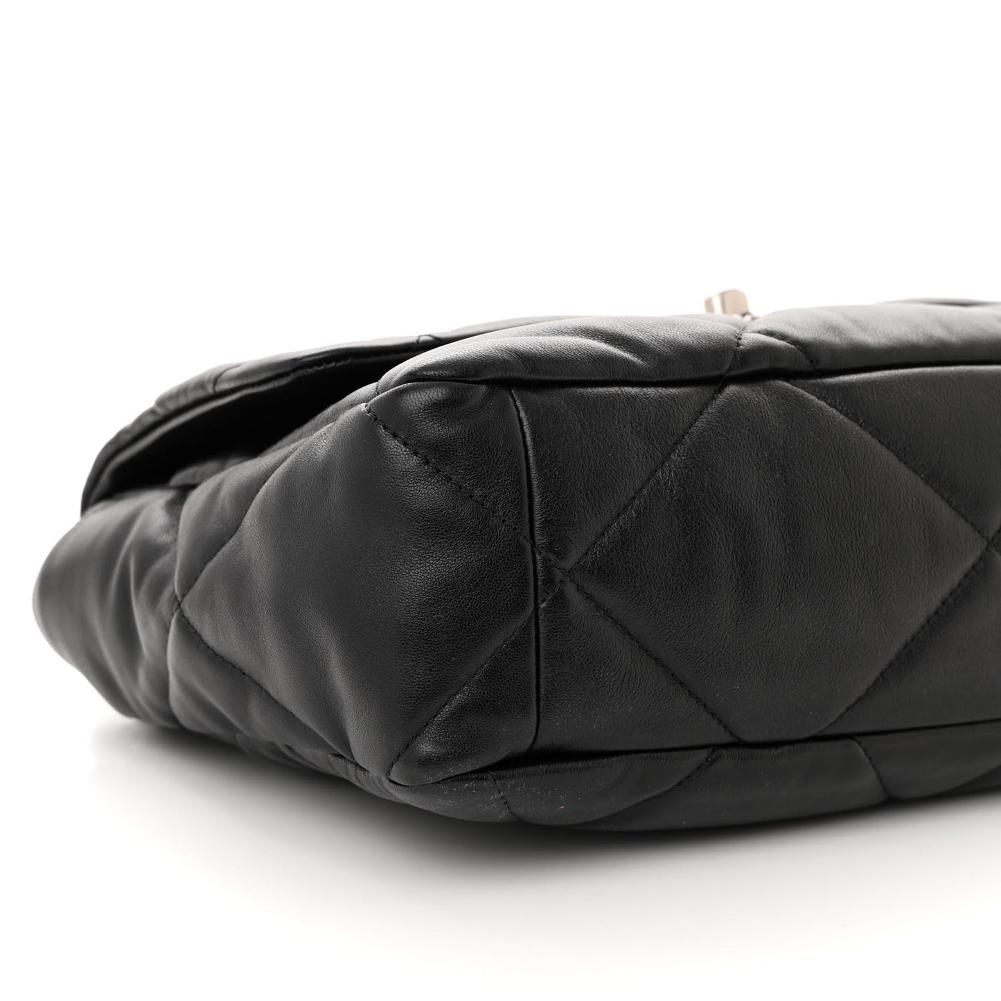Lambskin Quilted Large Chanel 19 Flap Black