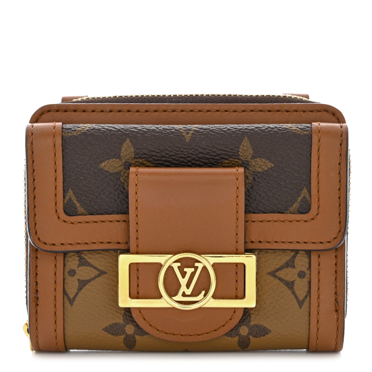 Louis Vuitton Reverse Monogram Mini Dauphine Chain Wallet 1 of 9