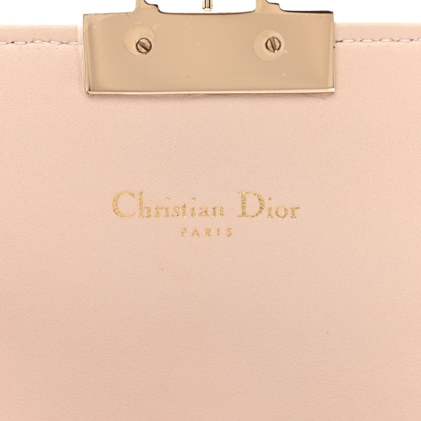 Lambskin Cannage Miss Dior Promenade Pouch Beige