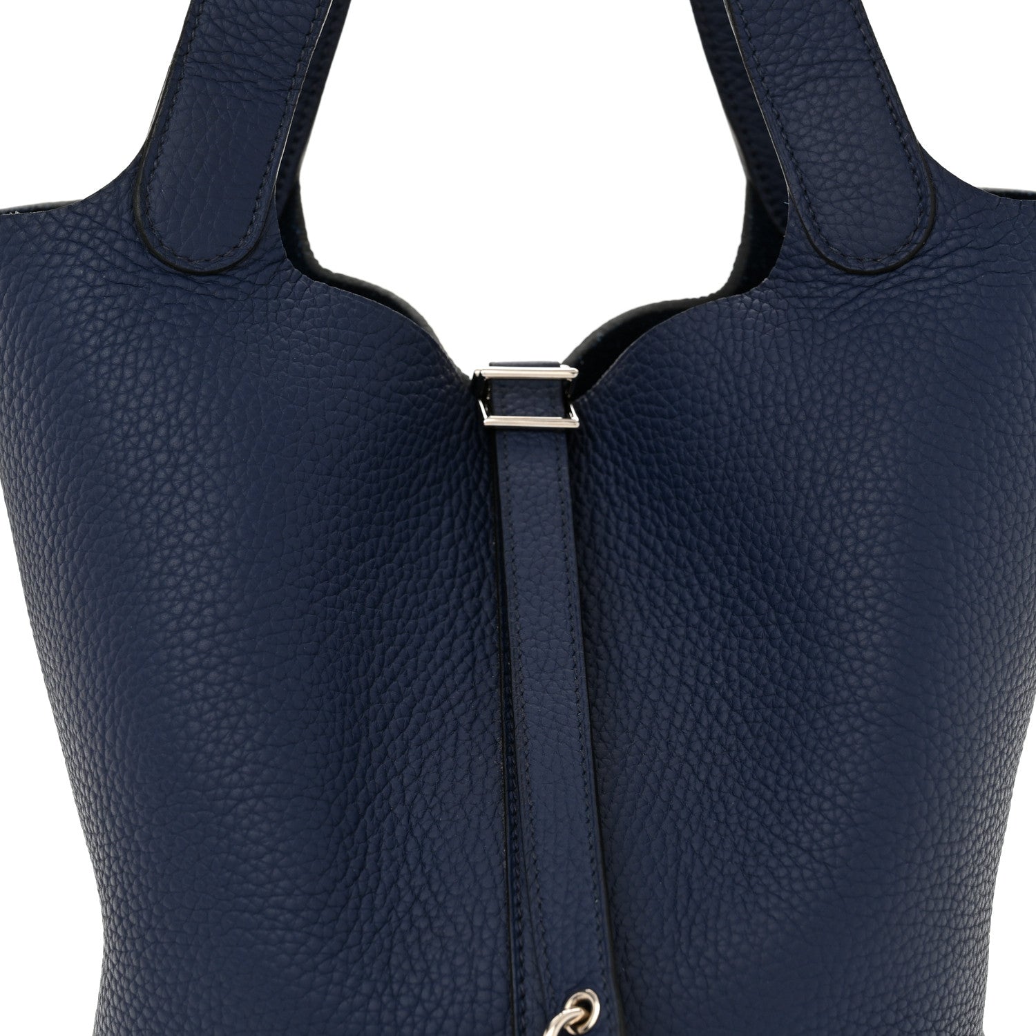 Hermes Taurillon Clemence Picotin Lock 22 MM Bleu De Malte 8 of 12