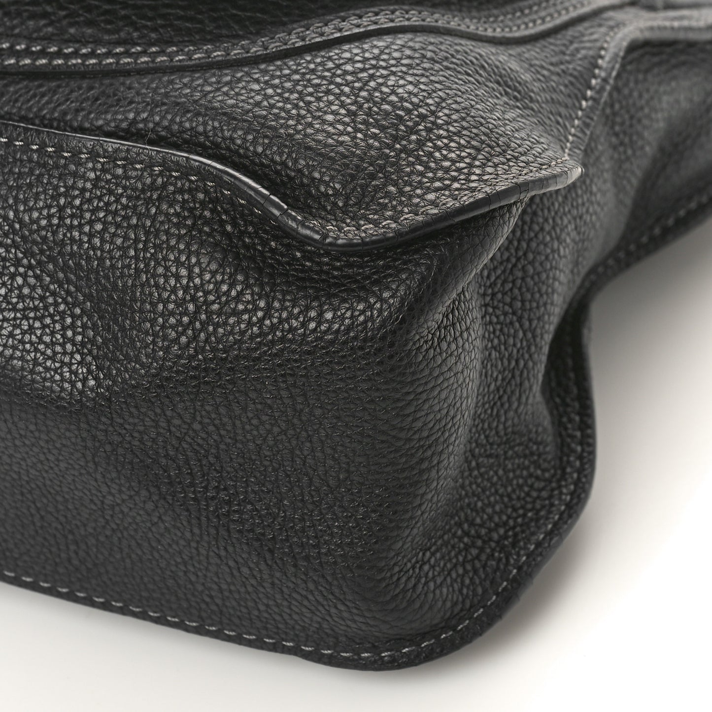 Calfskin Medium Marcie Satchel Black