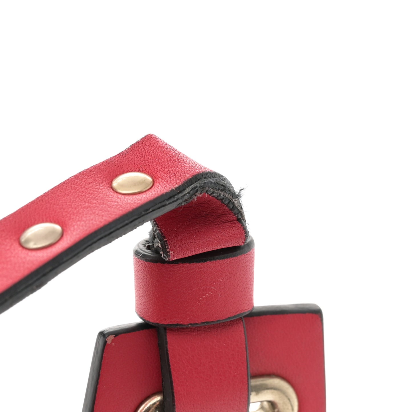 Vitello Rockstud Crossbody Bag Pink