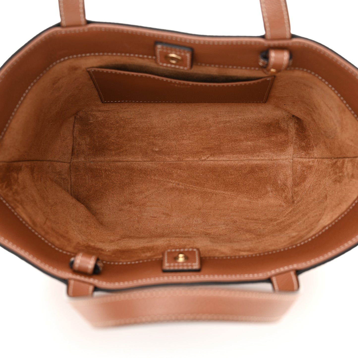 Grained Calfskin Triomphe Mini Cabas Anais Tan