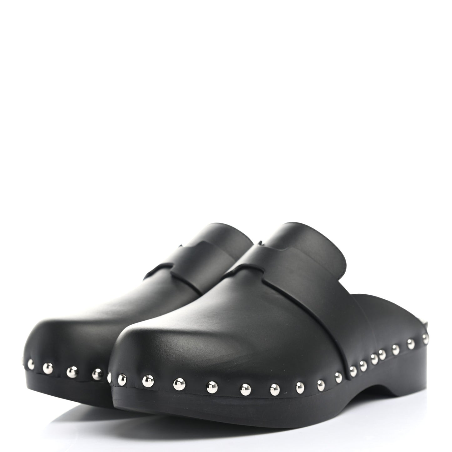 Calfskin Calya Mules 37 Black