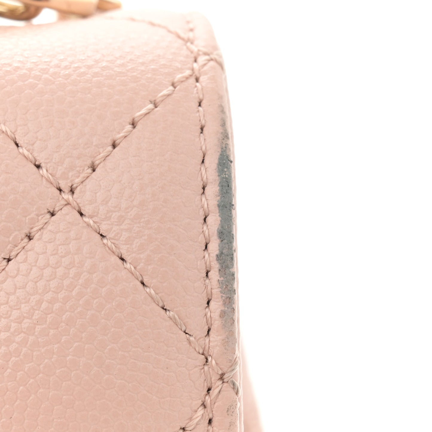 Caviar Quilted Extra Mini Coco Handle Flap Light Pink