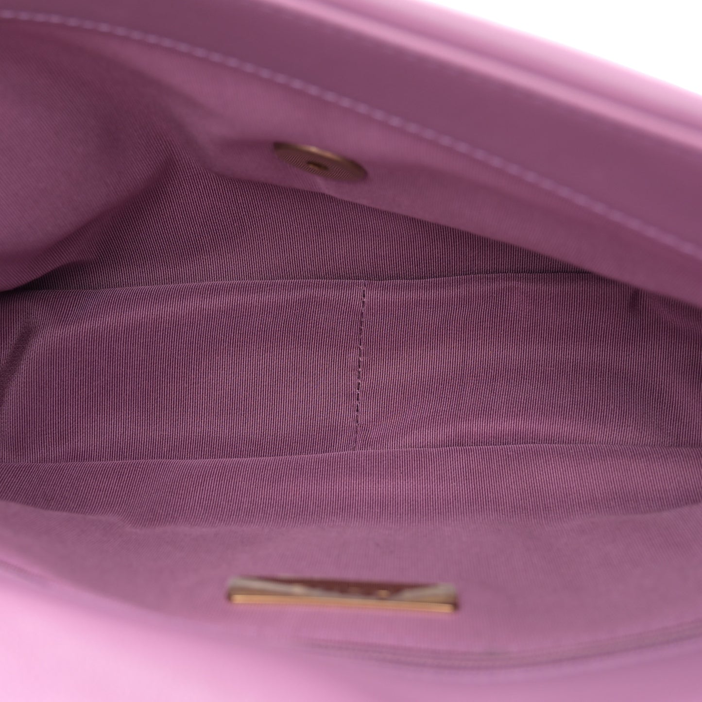 Goatskin Quilted Medium Chanel 19 Flap Purple