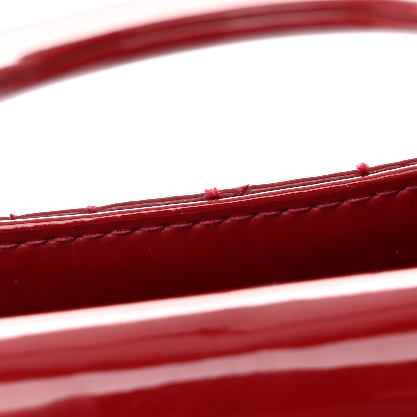 Patent Cannage Mini Lady Dior Red