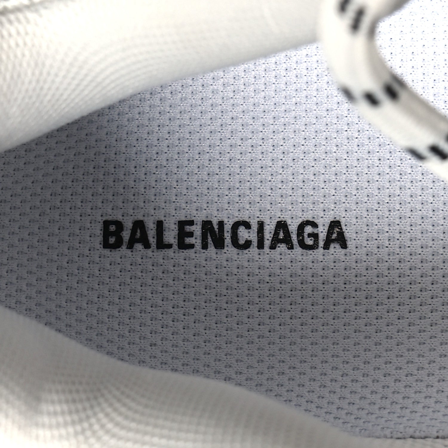 Balenciaga Fabric Mesh Clear Sole Womens Triple S Sneakers 37 White 7 of 8