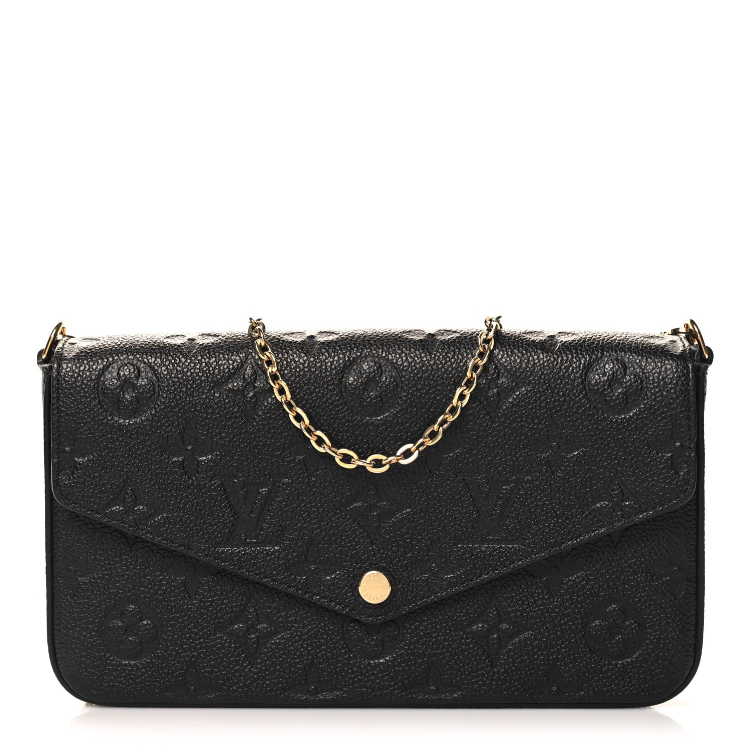 Louis Vuitton Empreinte Pochette Felicie Chain Wallet Black 1 of 12