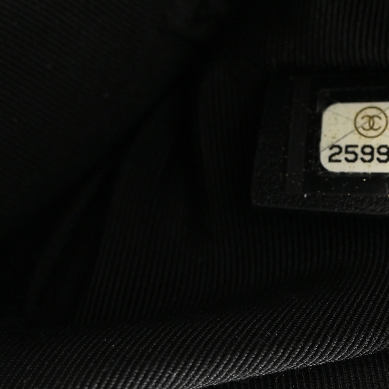 Chanel Lambskin Chevron CC Button Clutch Black 7 of 11