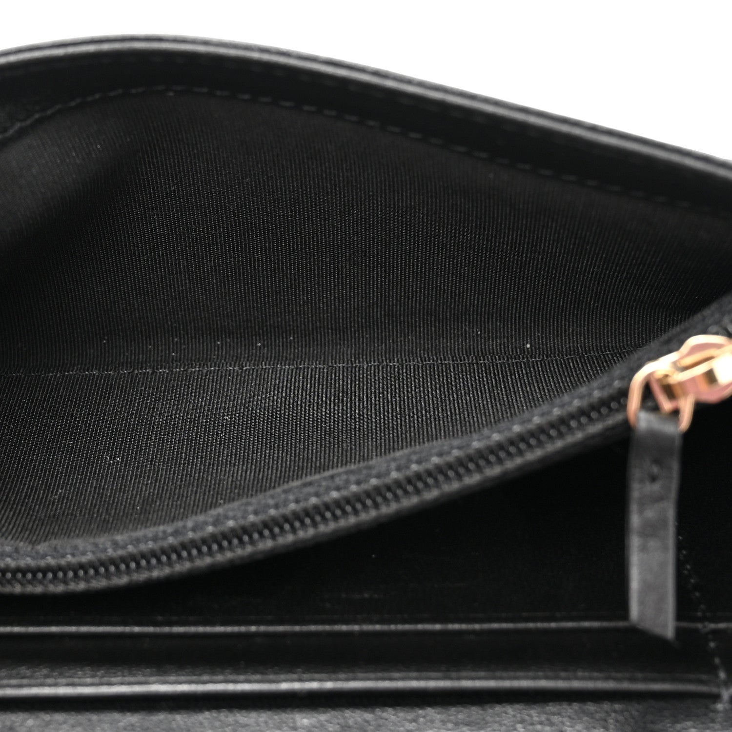 Chanel Shiny Lambskin Ribbon Quilted Clutch With Chain Black 6 of 12