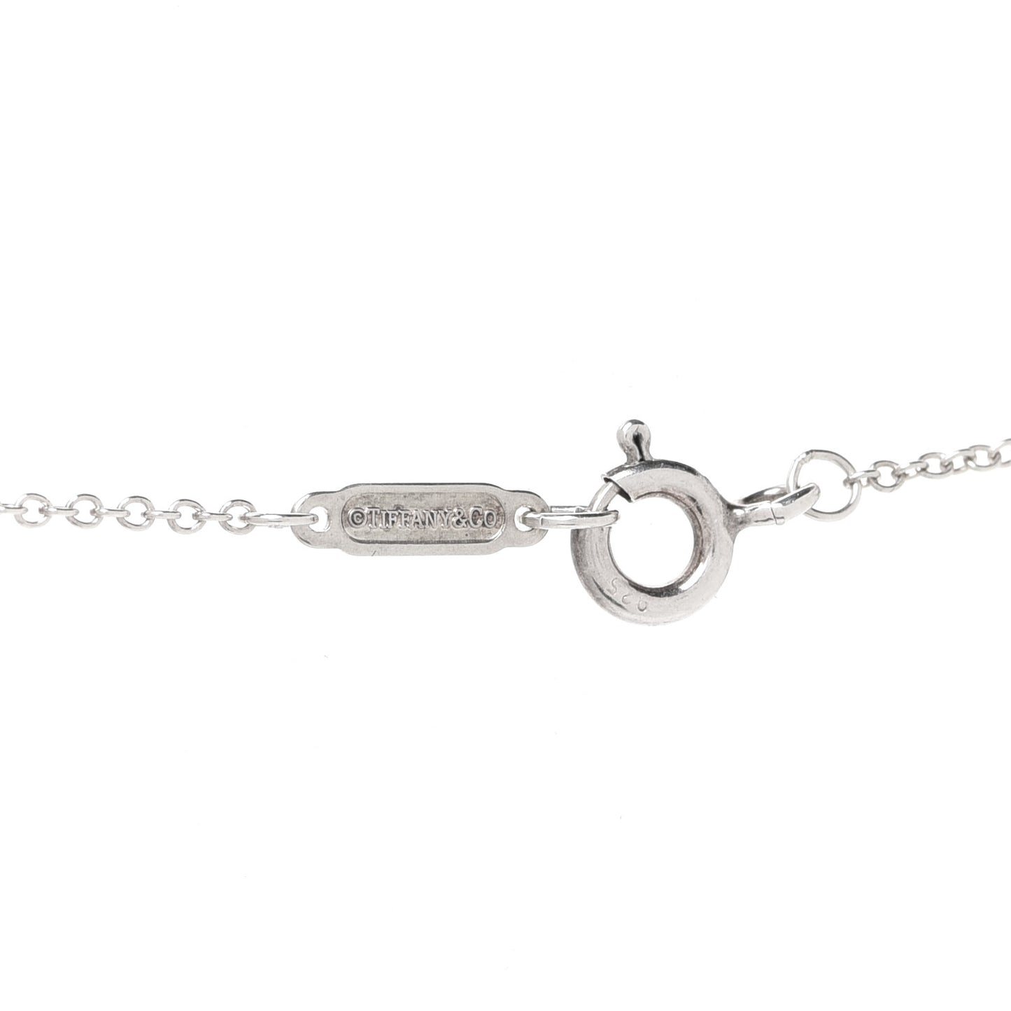 Sterling Silver 18K Rose Gold Mini Return to Tiffany Double Heart Tag Pendant Necklace
