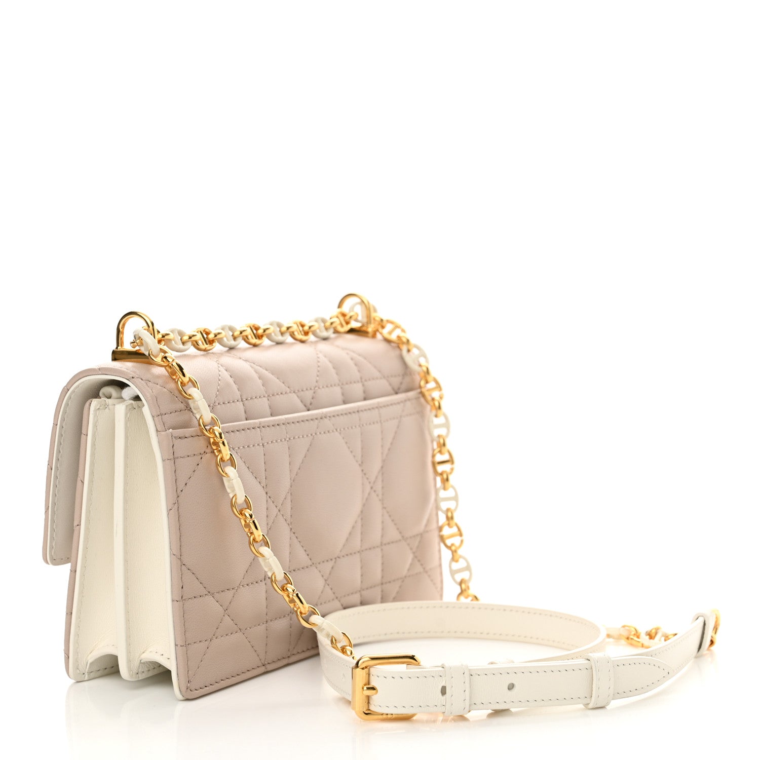 Christian Dior Lambskin Macrocannage Bi-Color Mini Miss Caro Bag Rose Quartz 3 of 10