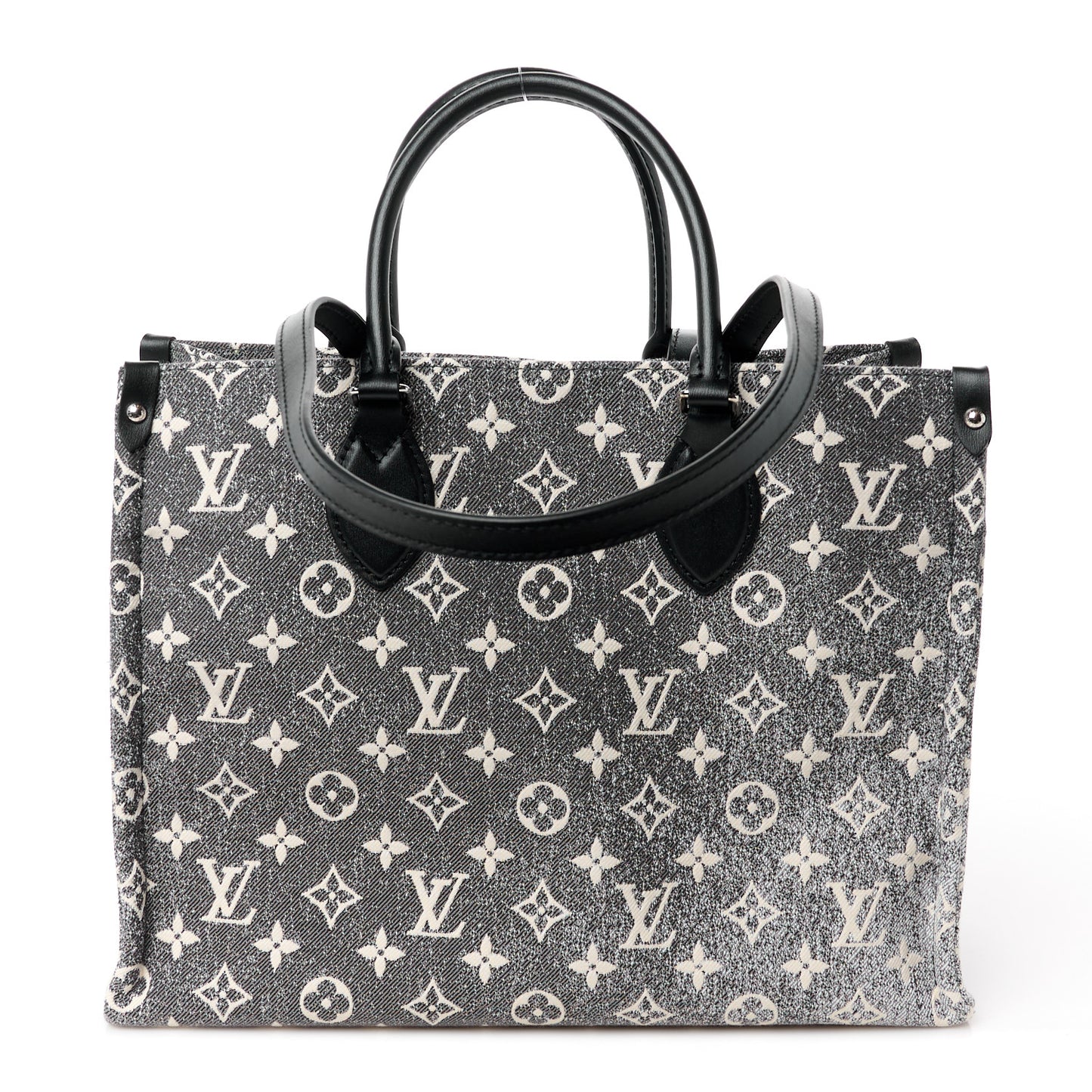 Monogram Jacquard Denim Onthego MM Black
