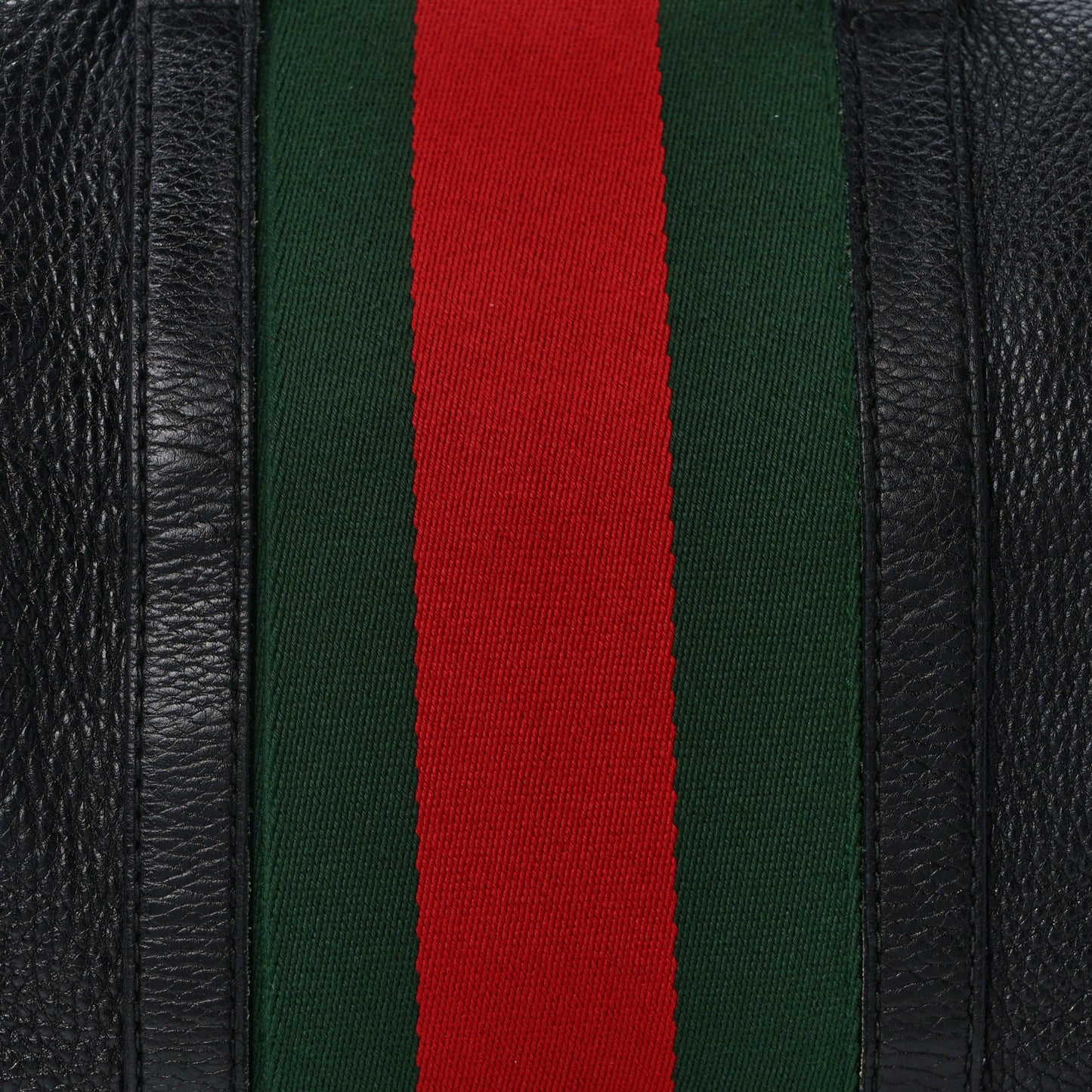 Calfskin Vintage Web Medium Boston Black